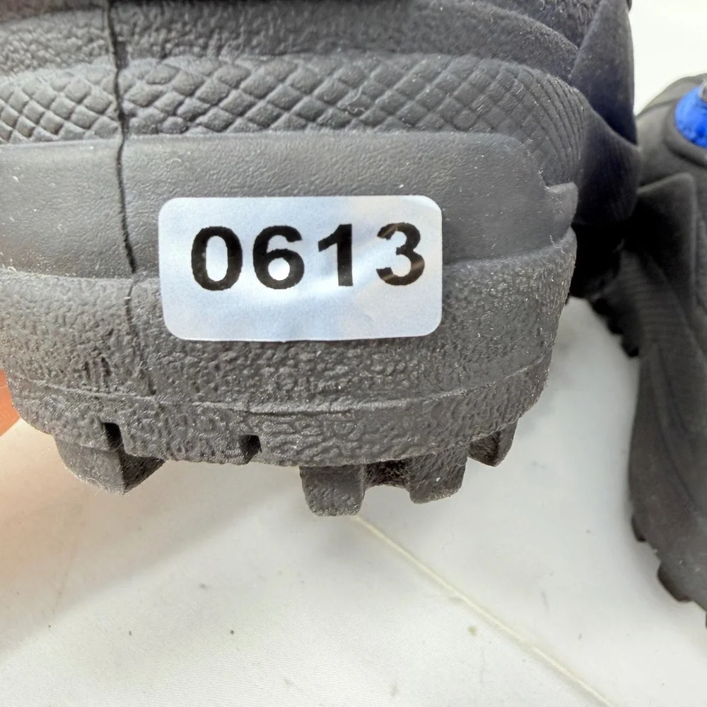Sorel Kids Snow Commander Black Blue Waterproof Winter Boots NV1877-011 Size 6